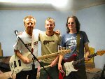2. Rehearsal with Rick weekend before show. Geoff, Rick and Fess.