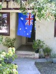 4. Australia Day 2007 - The flag waves from the Turner's front door